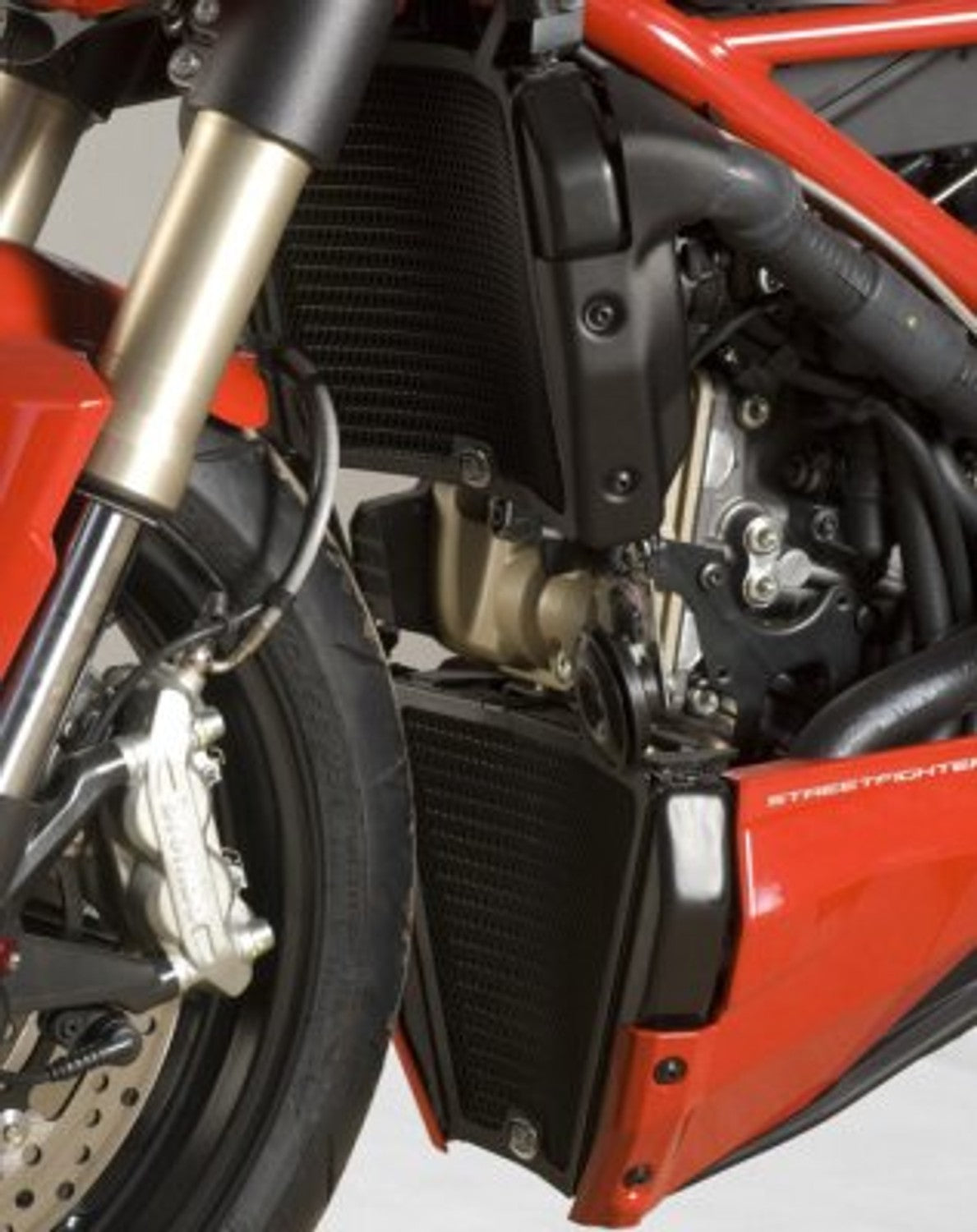 R&G Radiator Guard (2 piece) RED for Ducati Streetfighter 848 2012 - 2015