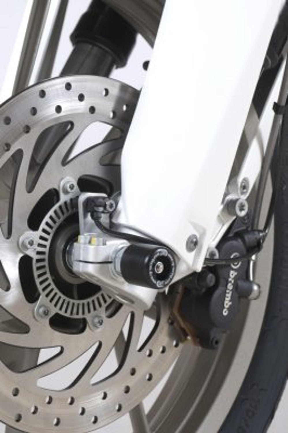 R&G Fork Protectors Black Bobbins for Husqvarna TR650 Strada 2012 onward