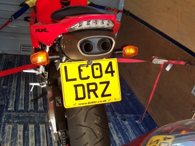 R&G Tail Tidy / Licence Plate Holder for Honda CBR600RR 2003 - 2006 / CBR1000RR Fireblade 2004 - 2007