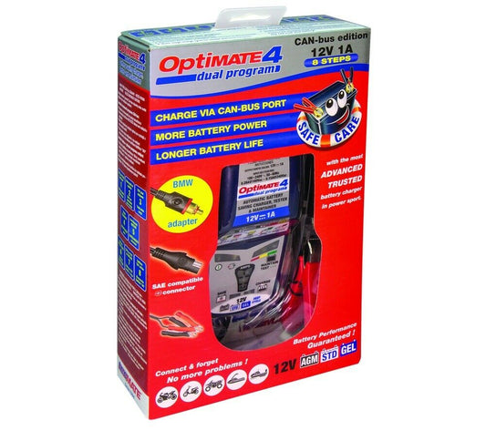 OPTIMATE 4 BMW CANbus 12V Battery Charger Tester Maintainer