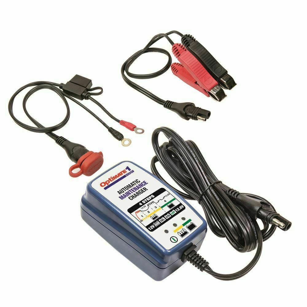 Optimate1 DUO 12v STD AGM GEL Lithium Battery Charger Motorcycle Bike
