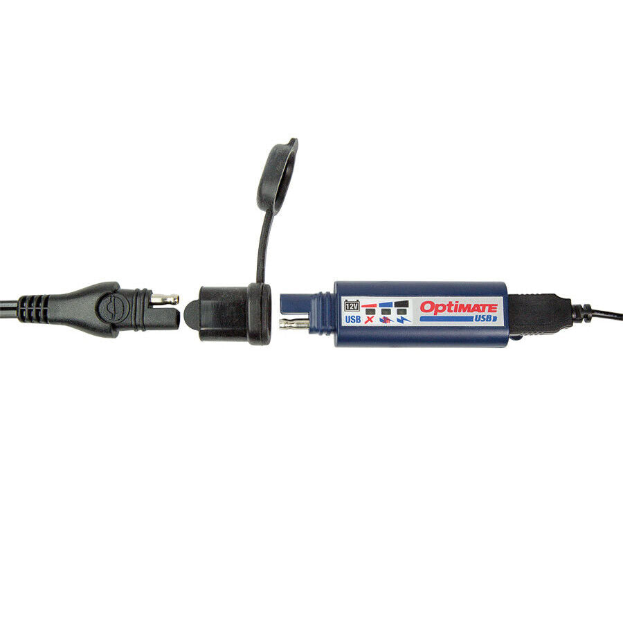 Optimate O100 USB Fast Charger 2400mA Aux Auxiliary Socket Alternative Motorbike