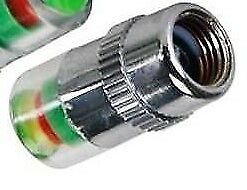 Motorcycle Front Rear TYRE PRESSURE VALVE CAP 26 / 28 / 31 / 34 / 40 / 43 PSI
