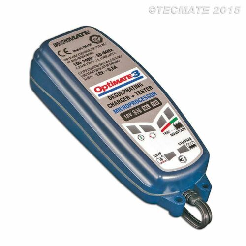 OptiMate 3 - 12V Battery Optimiser Charger Motorcycle Bike
