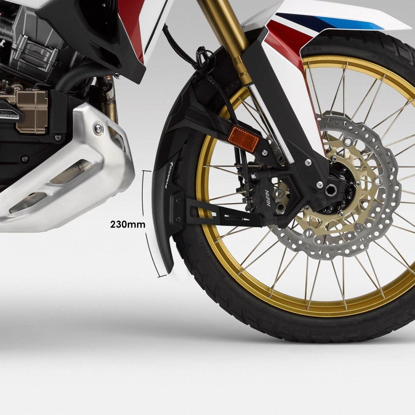 Pyramid Extenda Fenda EXTRA Matte Black for Honda CRF1000L Africa Twin 2016-2019 / CRF1100L Africa Twin 2020 onward