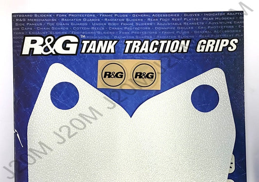 R&G Tank Traction Grips Frosted Clear for Kawasaki Versys 1000 2015 2016 2017 2018