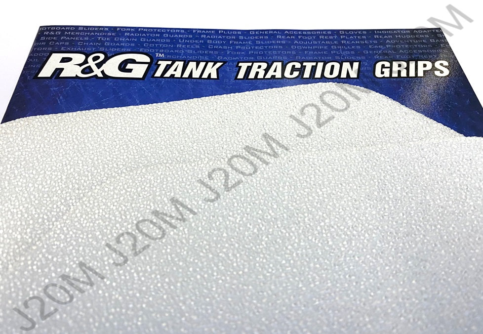 R&G Tank Traction Grips Frosted Clear for Husqvarna FS 450 2015 2016 2017 2018