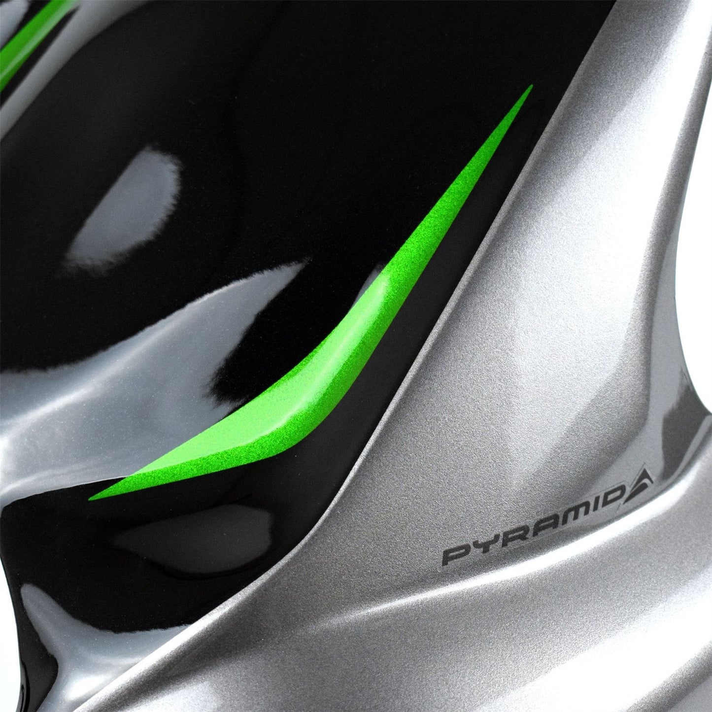 Pyramid Hugger Metallic Graphite Grey / Metallic Diablo Black / Emerald Blazed Green (SE) for Kawasaki Ninja H2 SX 2018-2022