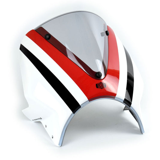 Pyramid Fly Screen Dynamic White Scheme for Yamaha XSR 900 2020-