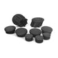 Pyramid Frame End Caps Matte Black for BMW R1200 GS 2013-2018 / R1250 GS 2019-