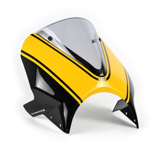 Pyramid Fly Screen Metallic Diablo Black / Yellow for Kawasaki Z 900 RS SE 2022