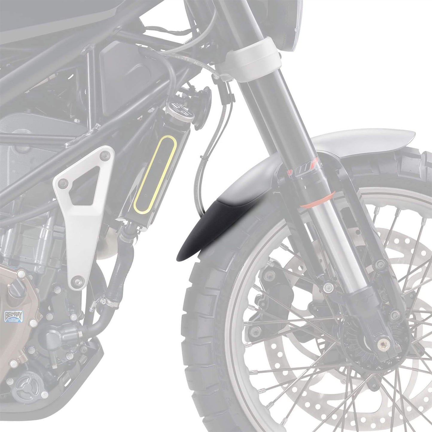 Pyramid Extenda Fenda Matte Black for Husqvarna Vitpilen 401 / Svartpilen 401 2018-2022 / Svartpilen 125 2021-2022