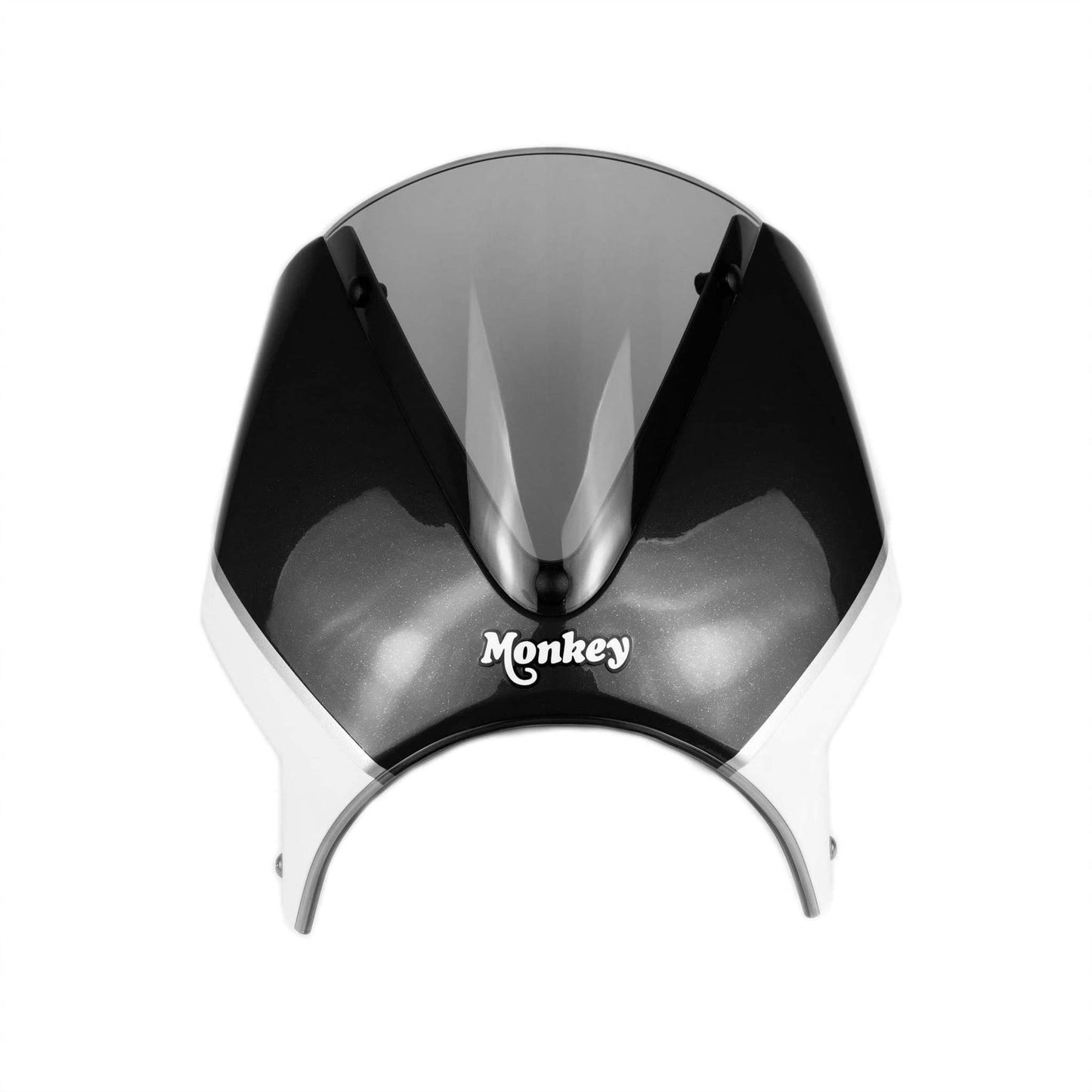 Pyramid Fly Screen Pearl Shining Black / Ross White for Honda Monkey 125 2018-20