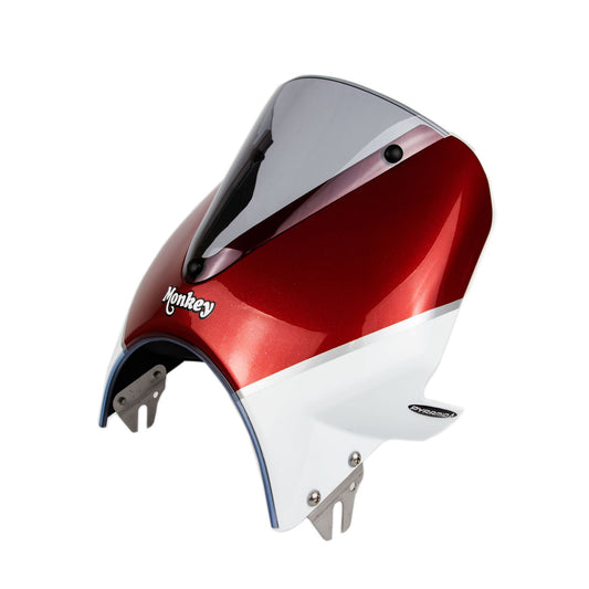 Pyramid Fly Screen Pearl Nebula Red / Ross White for Honda Monkey 125 2018-2020