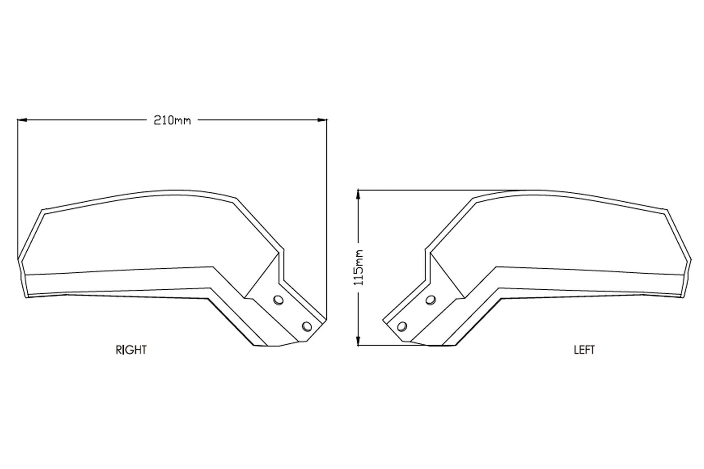 Puig Handguard Extensions | Light Smoke | Yamaha Tracer 900 2018>2020