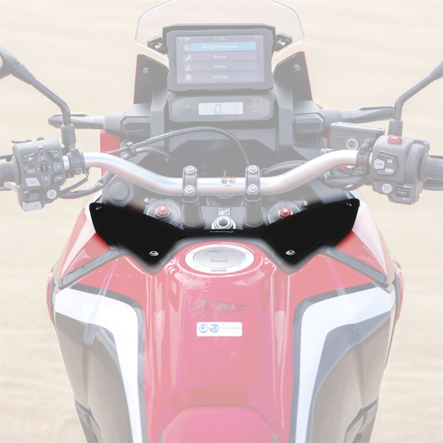 Pyramid Wind Deflector Matte Black for Honda CRF1100L Africa Twin 2020-2022