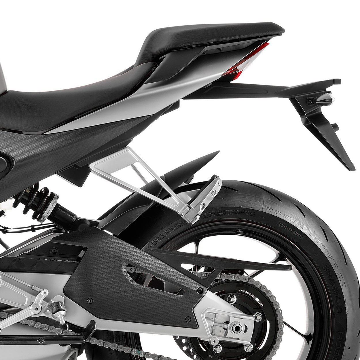 Pyramid Hugger Extension Matte Black for Aprilia Tuono V4 Factory / RSV4 21-