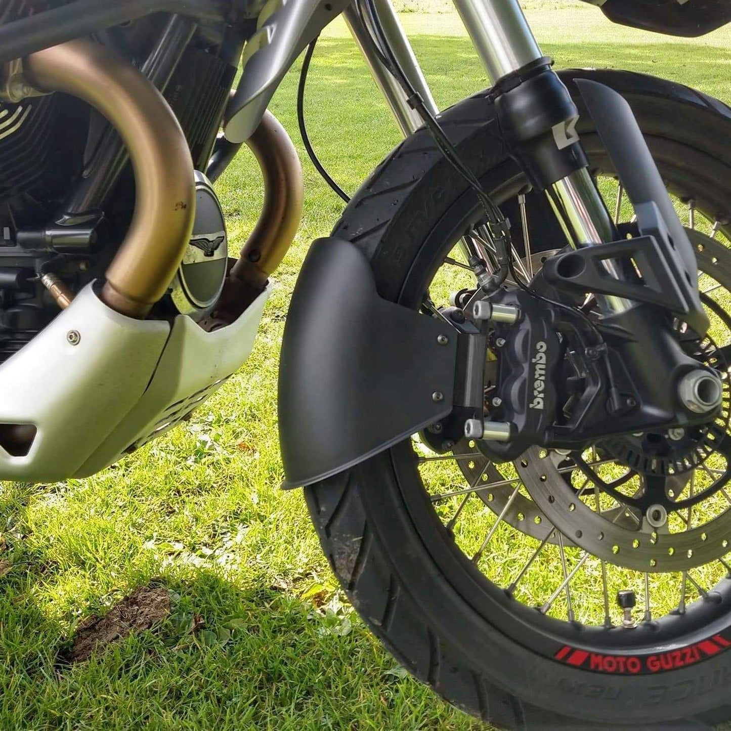 Pyramid Front Mudguard Matte Black for Moto Guzzi V85 TT 2019 onward