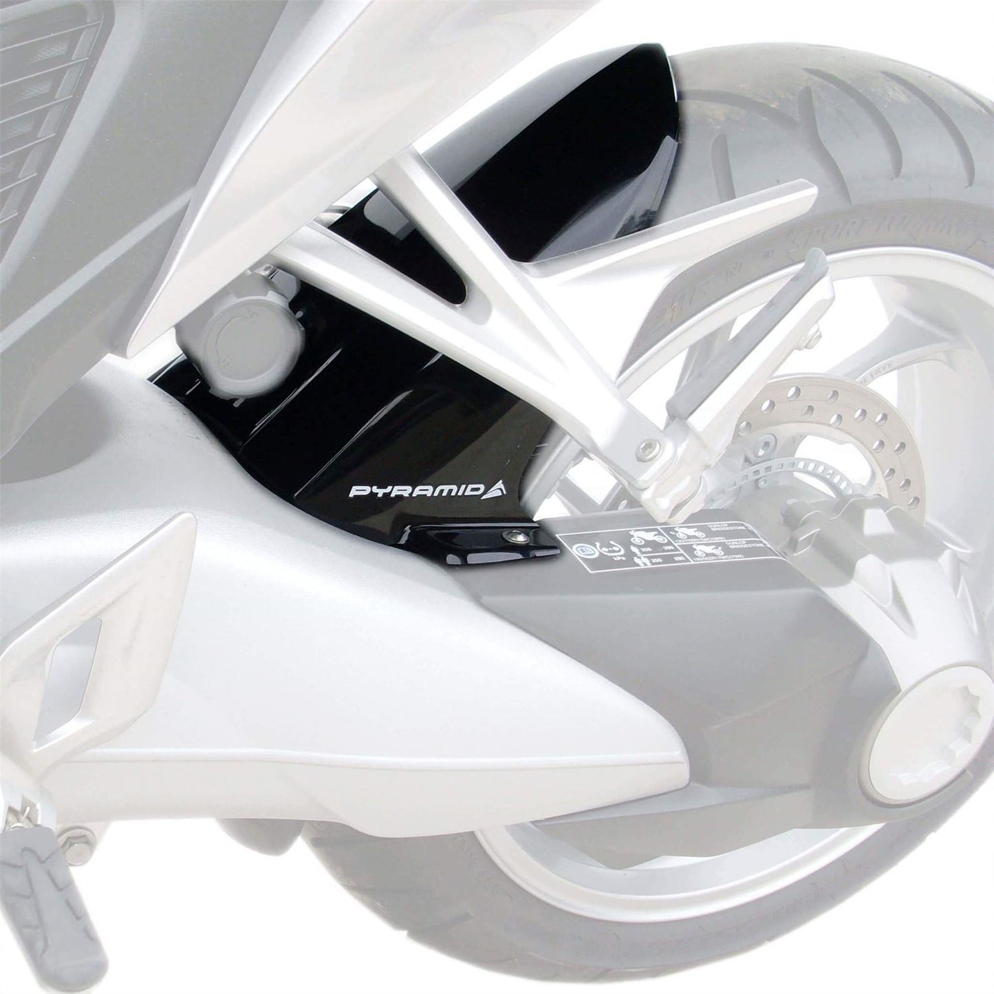 Pyramid Hugger Matte Black for Honda VFR1200 X Crosstourer 12- / VFR1200 F 10-17