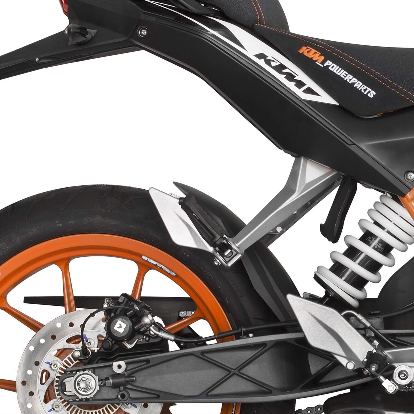 Pyramid Hugger Extension Matte Black for KTM Duke 125 / 200 / 390 2012-2016