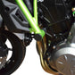 Pyramid Frame End Caps Matte Black for Kawasaki Ninja 650 / R 17-  Z650 17-