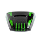 Pyramid Seat Cowl Metallic Diablo Black / Golden Blazed Green for Kawasaki ZZR 1400 2012 onward