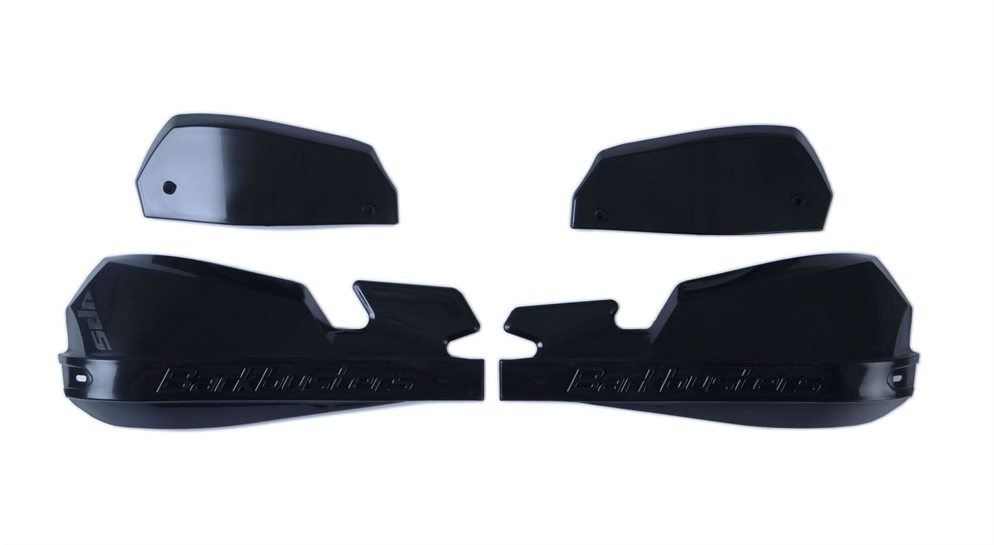 BarkBusters VPS Plastic Hand Guards Only Pair in Black with black branding