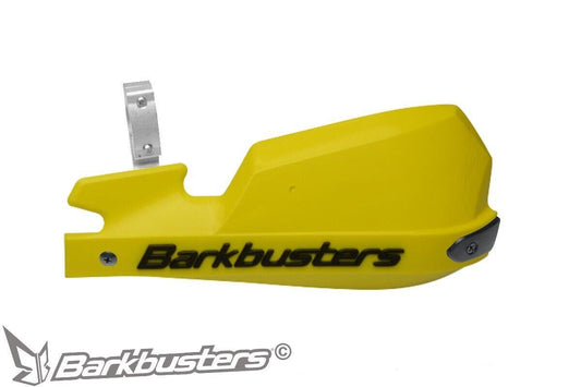BarkBusters VPS MotoCross Handguards Kit Pair in Yellow Single Point Clamp Mount