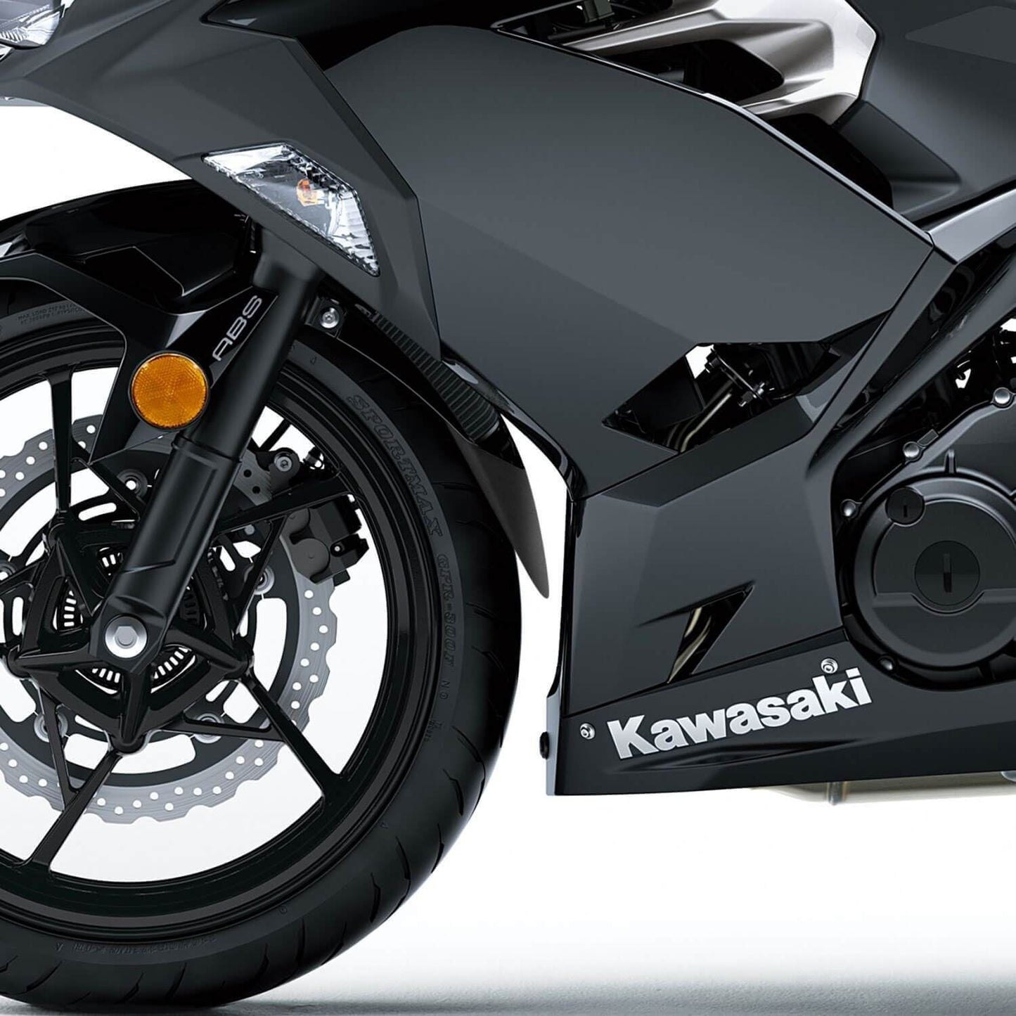 Pyramid Extenda Fenda Matte Black for Kawasaki Z 400 2019-2022 / Ninja 400 2017-2022 / Fits the KRT & Special Edition models