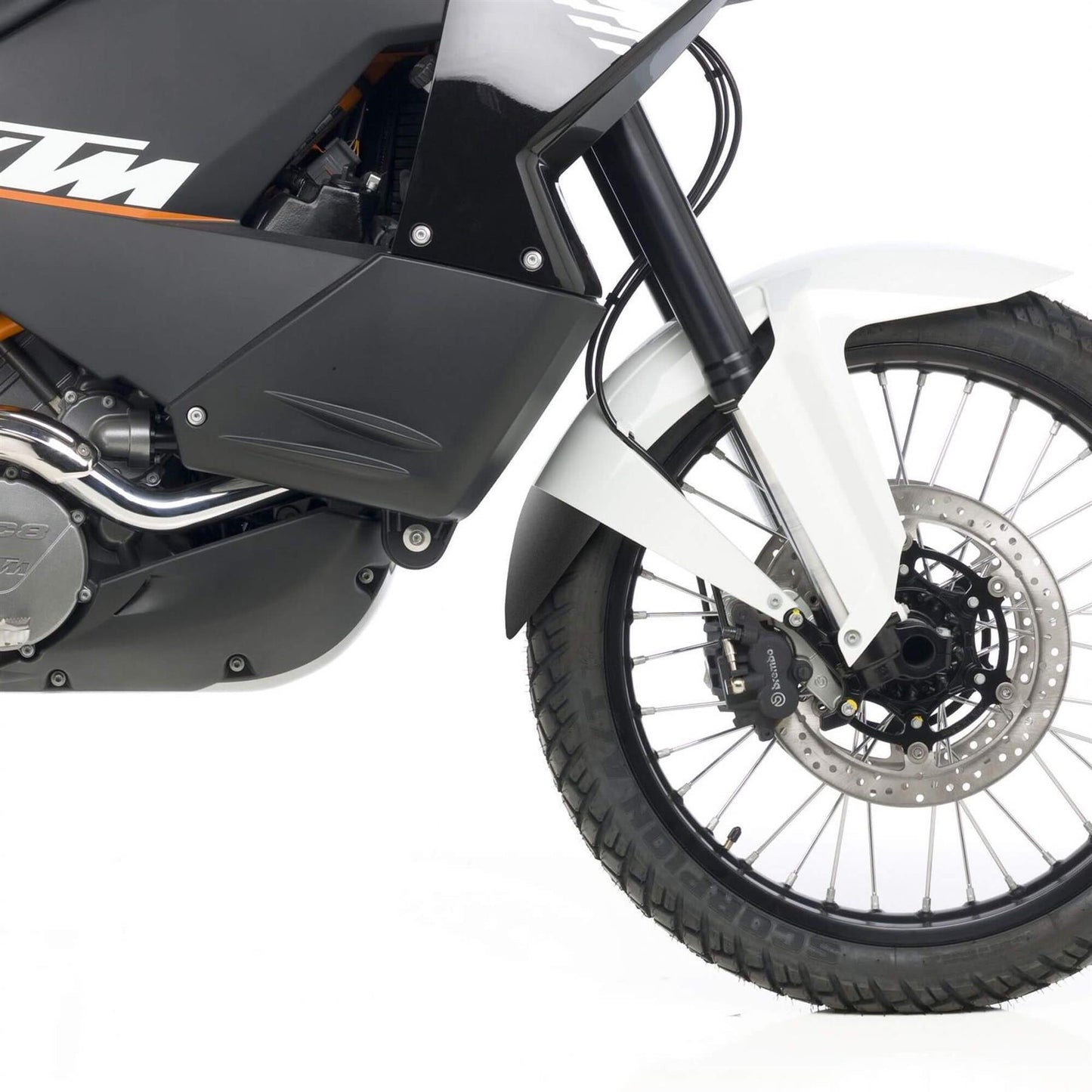 Pyramid Extenda Fenda Matte Black for KTM 990 Adventure 2007-2013