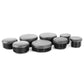 Pyramid Frame End Caps Matte Black BMW R Nine T / Racer / Pure / Scrambler 17-