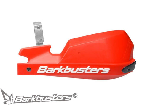 BarkBusters VPS MotoCross Handguards Kit Pair in Red Single Point Clamp Mount