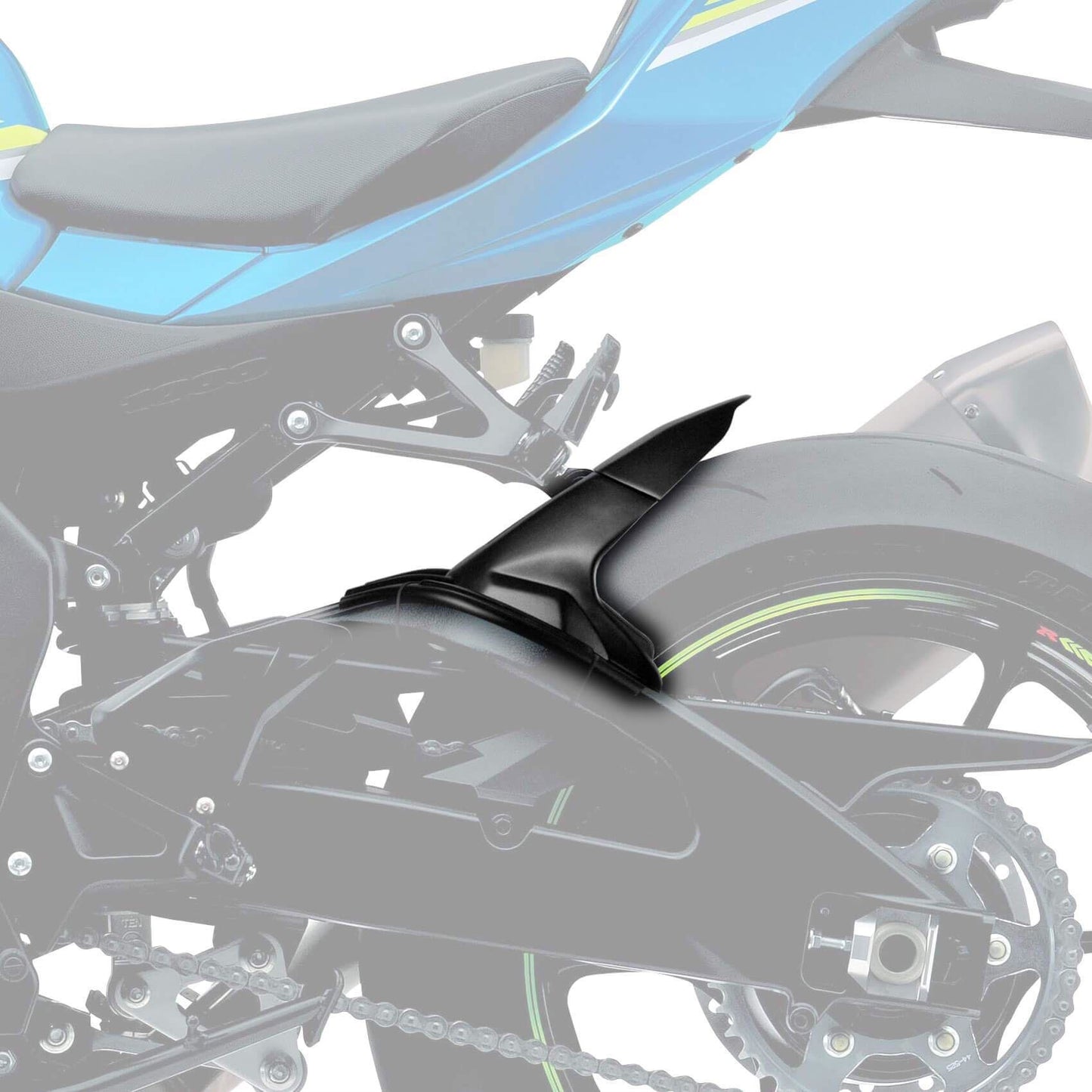 Pyramid Hugger Matte Black for Suzuki GSXR 1000 2017 onward