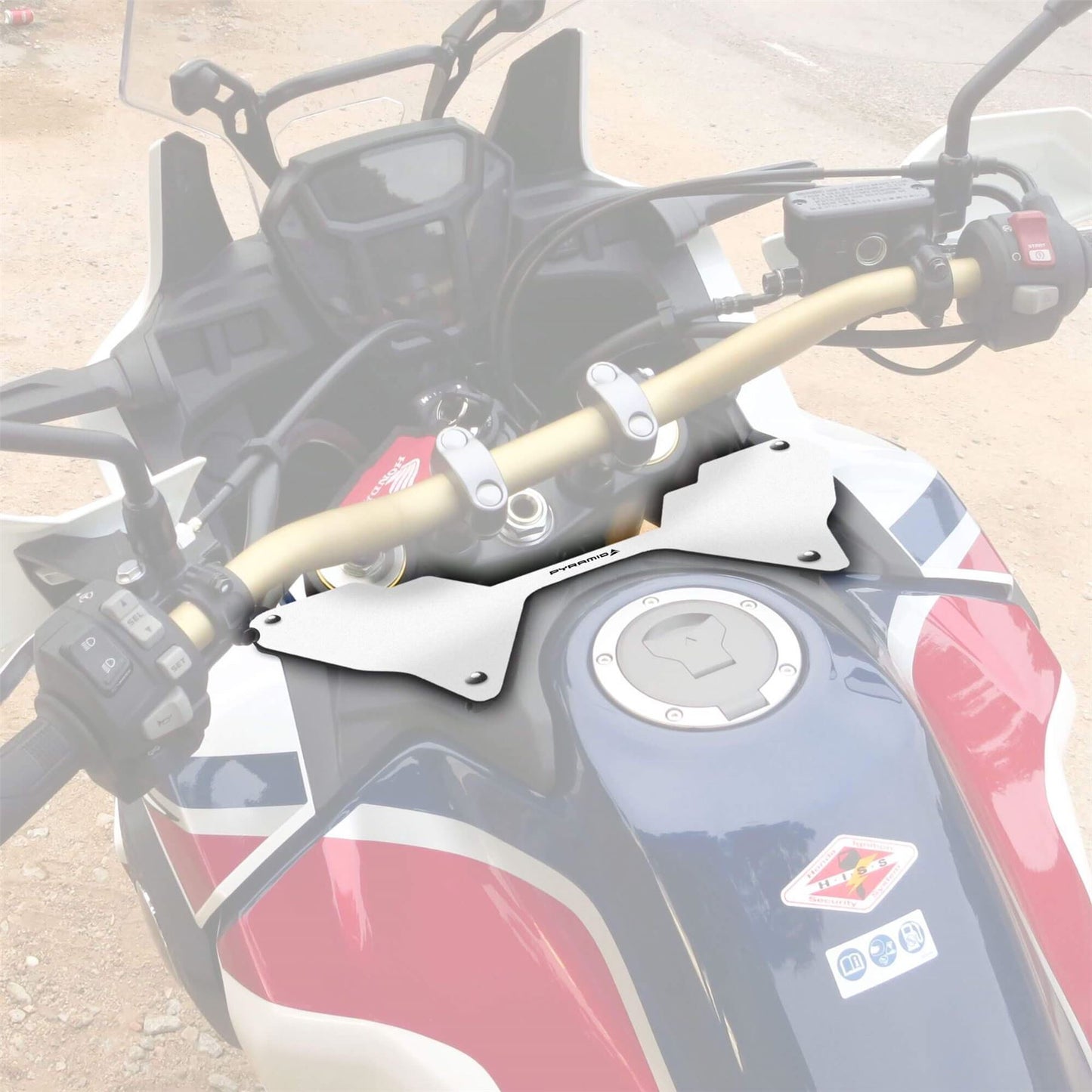 Pyramid Wind Deflector White for Honda CRF 1000 L Africa Twin 2015 - 2019