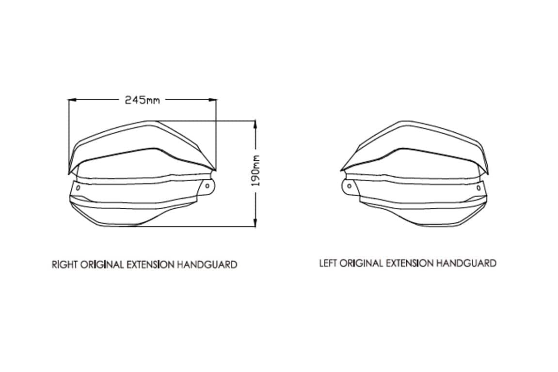 Puig Handguard Extensions | Light Smoke | Honda CRF 1100 L Africa Twin 2020>