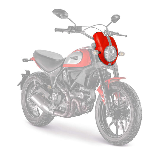 Pyramid Nose Fairing Gloss Red for Ducati Scrambler Icon 2015-