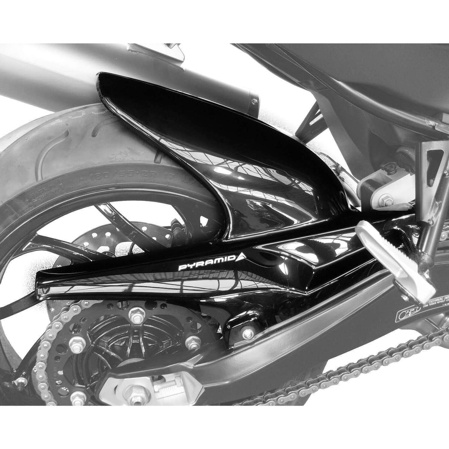 Pyramid Hugger Gloss Black for BMW F800 R 2009 - 2019