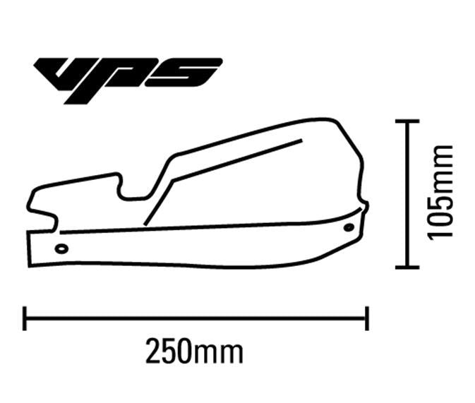 BarkBusters VPS MotoCross Handguards Kit Pair in White Single Point Clamp Mount