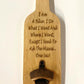 Bottle Opener Board - Motorbike Motorcycle Gift - I Am A Biker