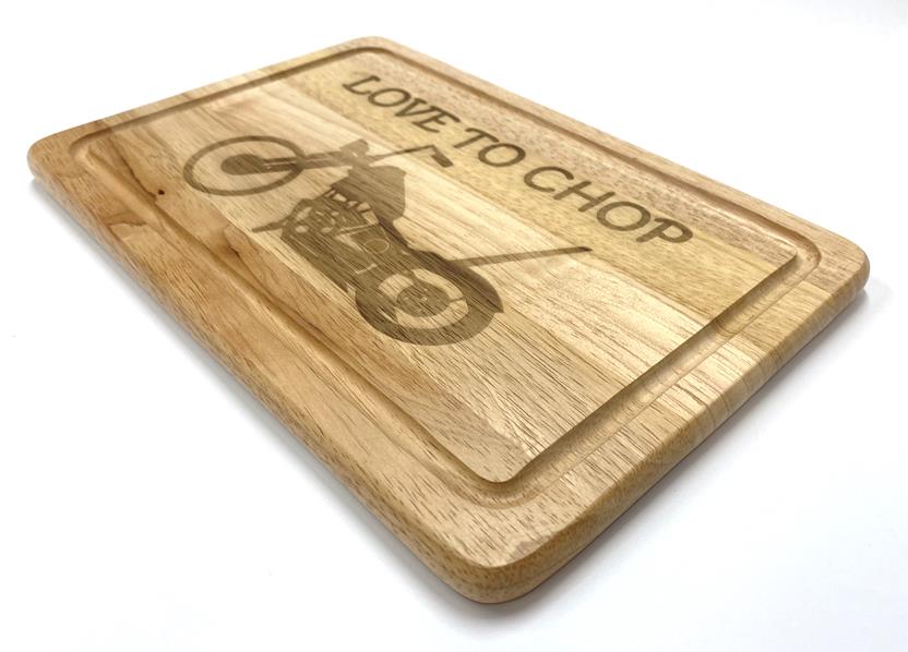 Chopping Board - Chopper Motorbike Motorcycle Gift - Love To Chop