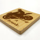 Coaster - Motorbike Motorcycle Gift - Grabbing a Break Stoppie