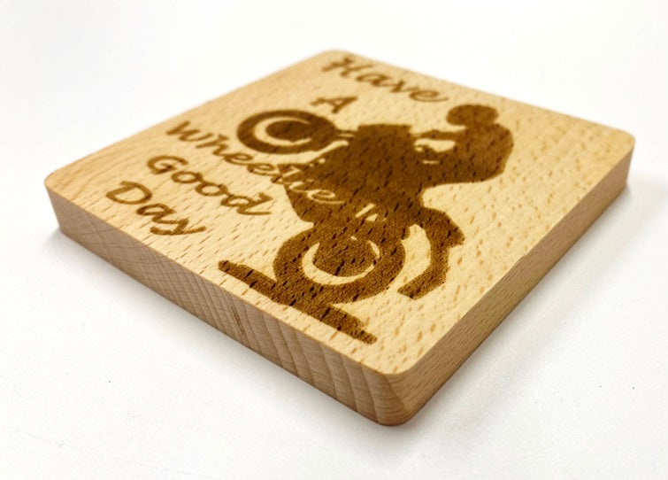 Coaster - Motorbike Motorcycle Gift - Have a Wheelie Good Day