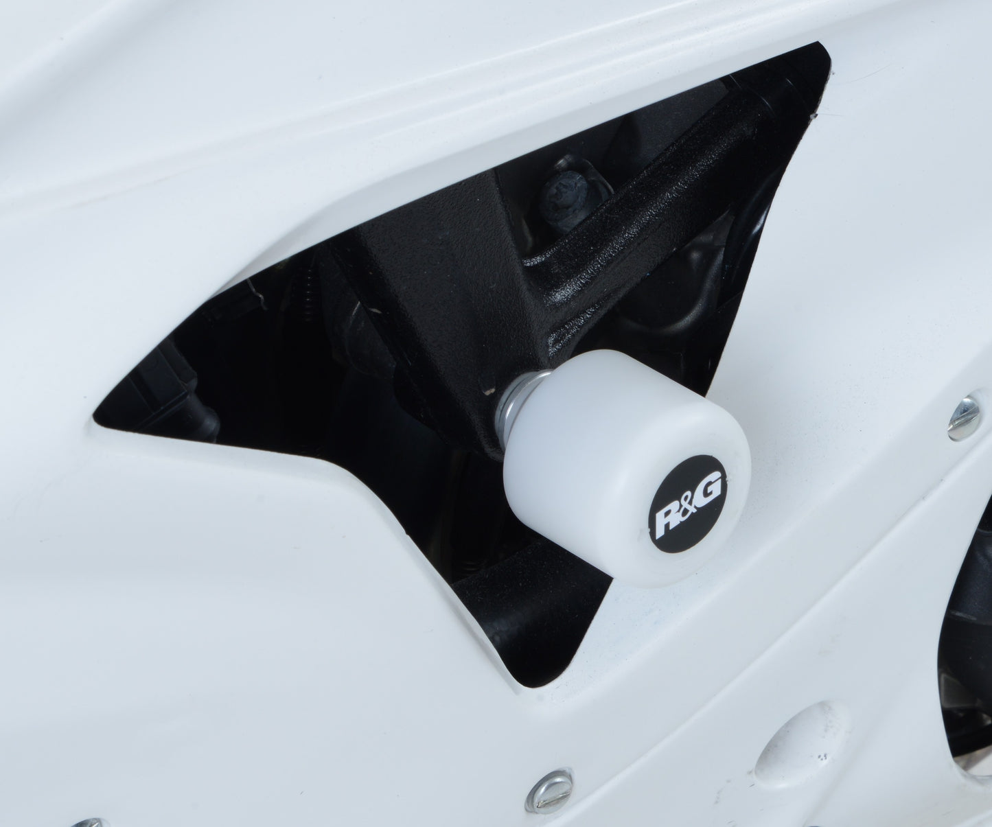 R&G RACE Crash Protectors White Bobbins for BMW S1000RR 2010 -  2018