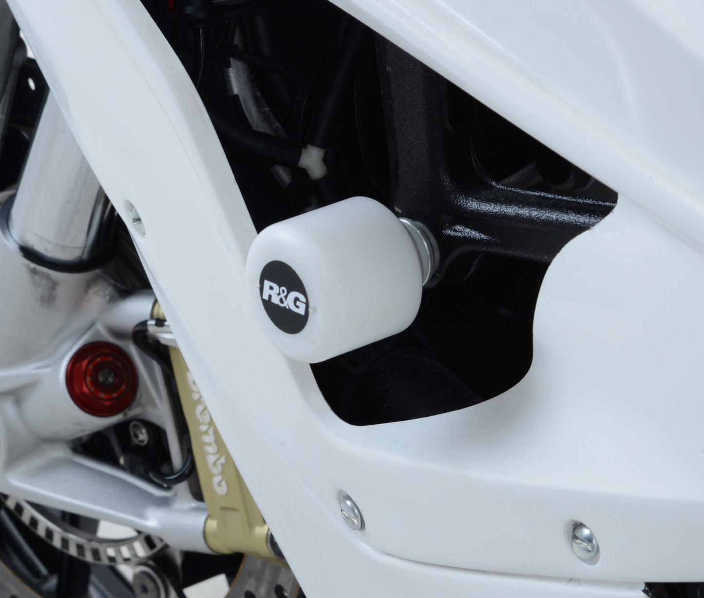 R&G RACE Crash Protectors White Bobbins for BMW S1000RR 2010 -  2018