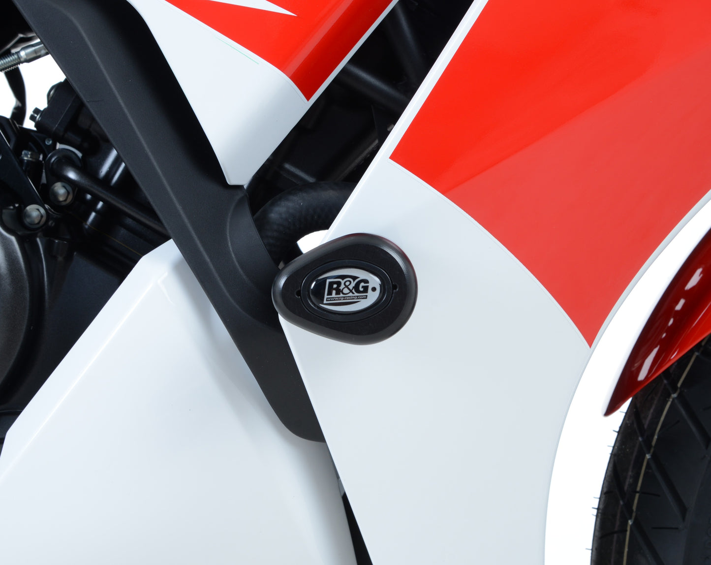 R&G Aero Crash Protectors Black for Honda CBR300R 2014 - 2020