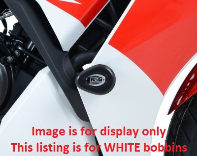 R&G Aero Crash Protectors White for Honda CBR300R 2014 - 2020