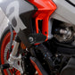R&G Aero Crash Protectors Sliders Black Bobbins for Aprilia Tuono 660 2021 2022
