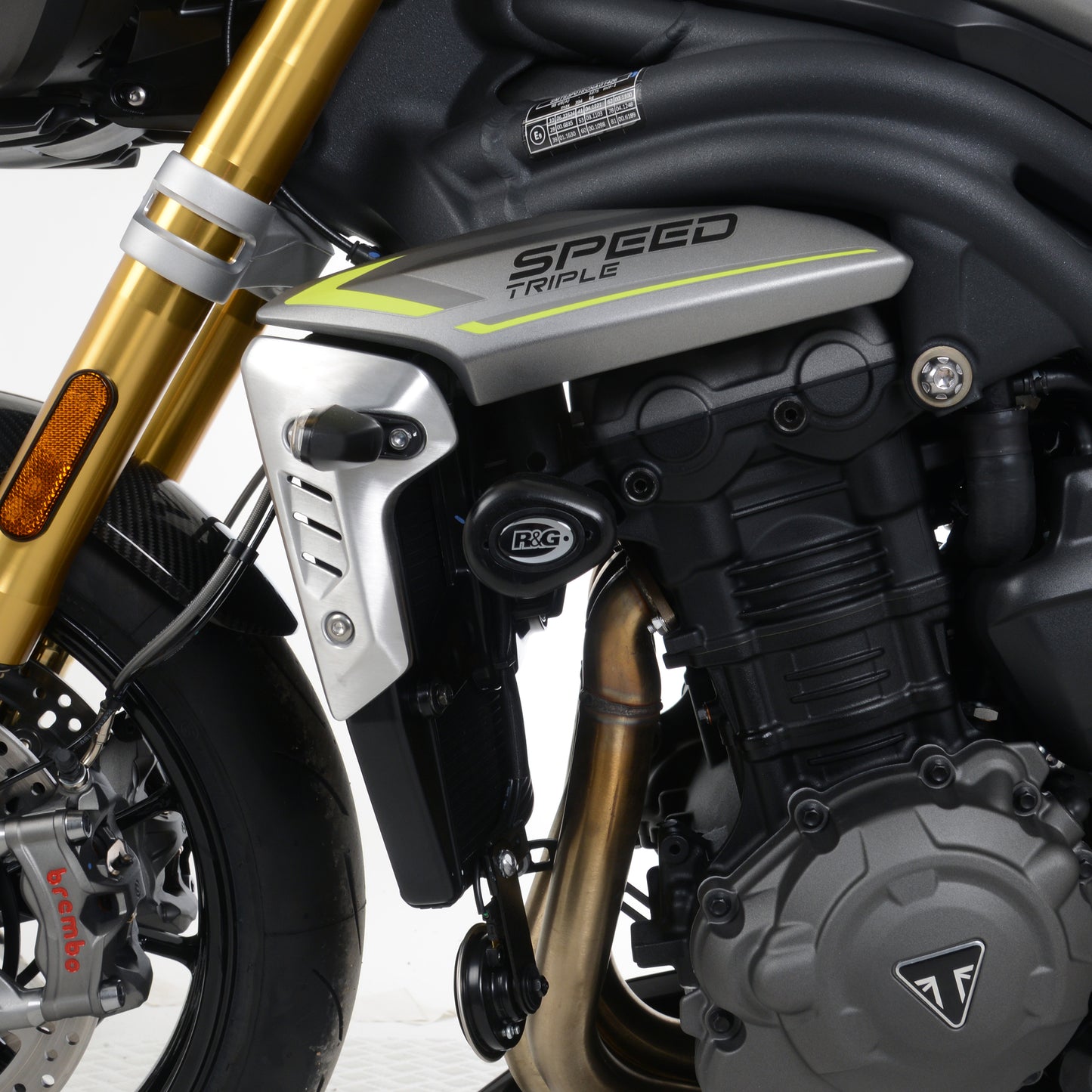 R&G Aero Crash Protectors Black for Triumph Speed Triple 1200 RS 2021- / RR 2022