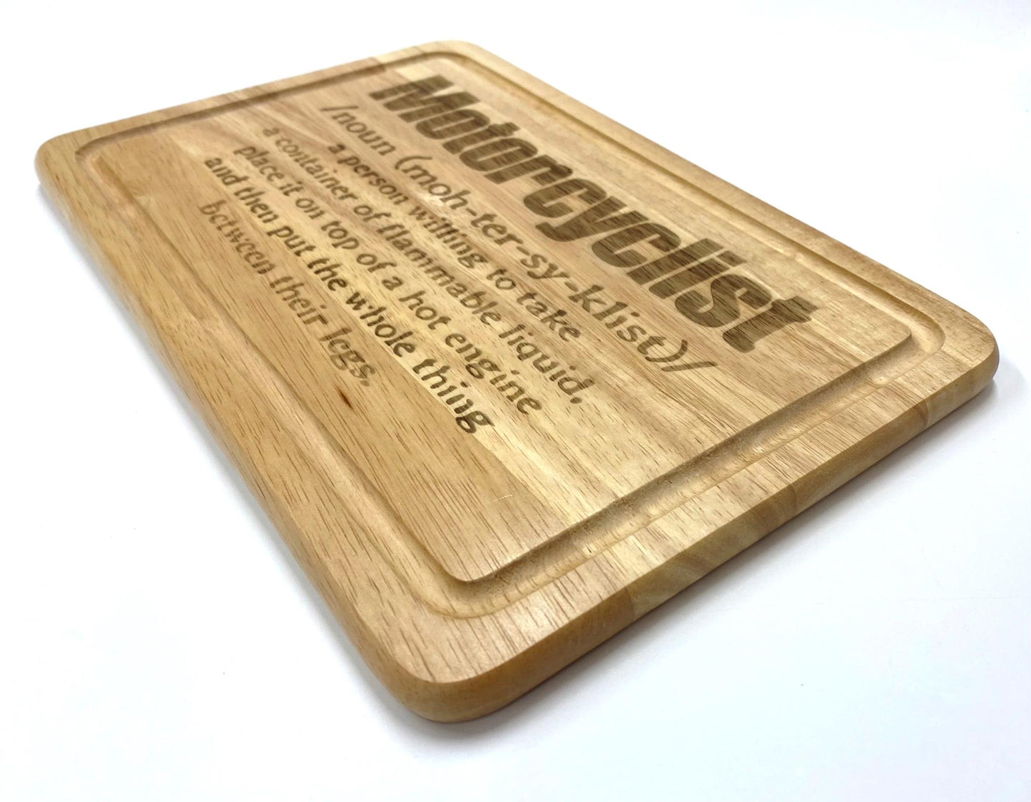 Decorative Board / Plaque - Motorbike Motorcycle Gift - Motorcyclist Definition