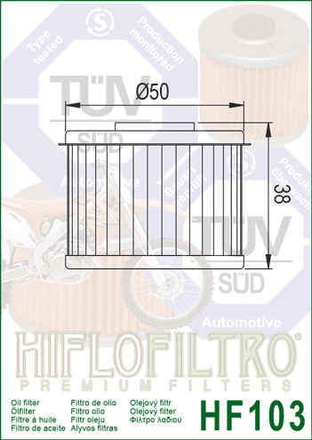 Oil Filter HiFlo HF103